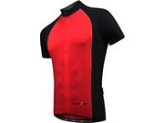 Funkier Childrens Short Sleeve Jersey M/10 Red/Black  click to zoom image