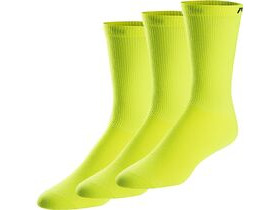 Pearl Izumi Unisex Attack Tall Socks Triple Pack -Screaming Yellow