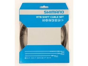 Shimano MTB XTR gear cable set with SIL-TEC coated inner wire, black