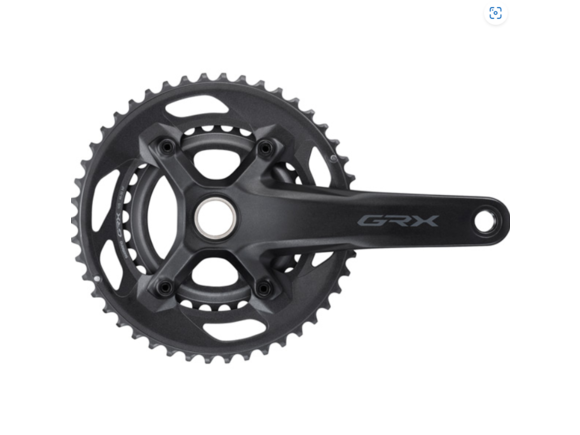 Shimano FC-RX600 GRX chainset 46/30T, double, 10-speed, 2-piece design click to zoom image