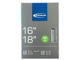 Schwalbe 16/18 AV4 Tube Schrader Valve- Brompton Fit