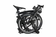 Brompton P-Line H4R Urban with Roller Rack Midnight Black-Black Ti click to zoom image